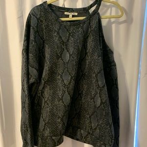 Snake print sweatshirt